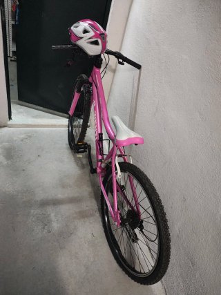Bicicleta infantil rosa JL-WENTI