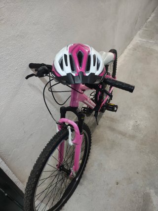 Bicicleta infantil rosa JL-WENTI