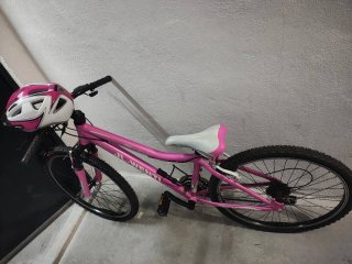 Bicicleta infantil rosa JL-WENTI