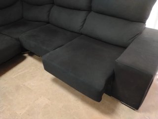 Sofá esquinero modular negro