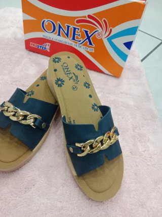 Sandali ONEX Blu/Oro Tg 41