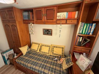 Cama nido 190x90 madera nogal Mas 1 colchon