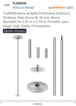 Barra Pole Dance Profesional TLGREEN