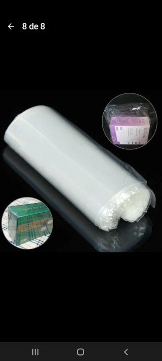 Rollo transparente termoretractil