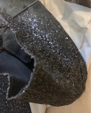 Scarpe nere glitter