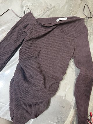 Maglietta Pull&Bear donna marrone taglia S