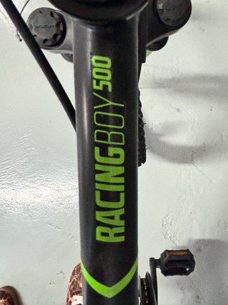Bicicleta infantil B'TWIN negra y verde niño niña