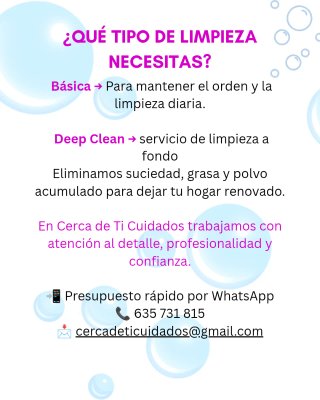 Servicios de limpieza