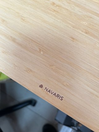 Navaris Soporte Doble Monitor Bambú