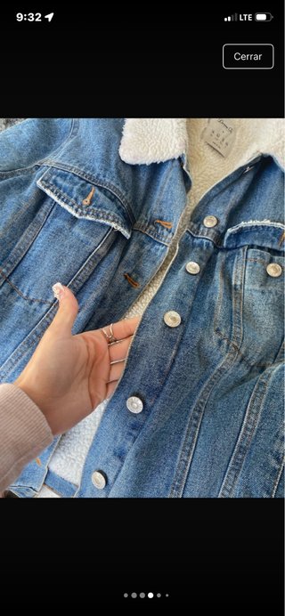 Chaqueta vaquera forrada borrego