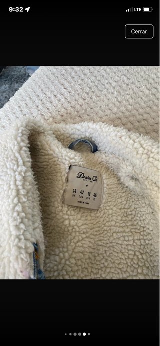 Chaqueta vaquera forrada borrego