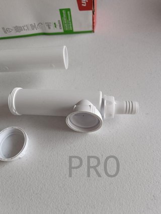 Sifón per lavandino a 2 vasche 30723640, bianco