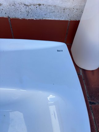 Lavabo Roca Blanco Porcelana + Grifo