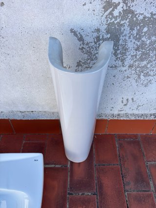 Lavabo Roca Blanco Porcelana + Grifo