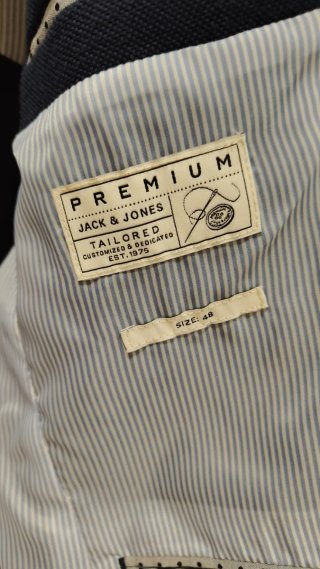 Americana Jack & Jones azul talla 48