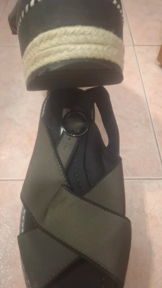 Sandalias Zara Plataforma Neopreno Talla 38