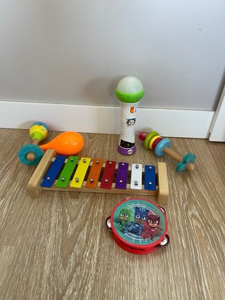 Pack musical infantil: xilófono, maracas, panderet