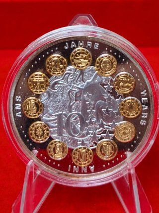 Moneda 10 Aniversario Euro 2002-2012