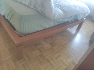 Somier de madera y tela