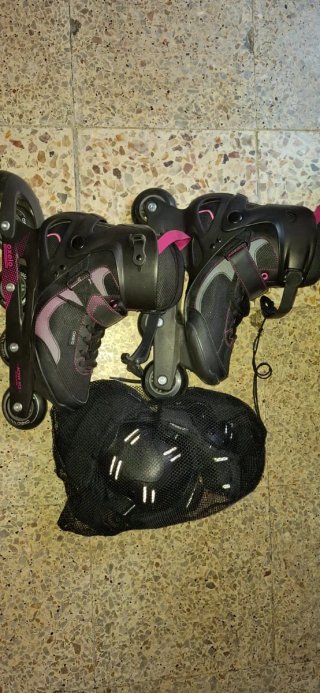 Patines en línea Oxelo con protecciones