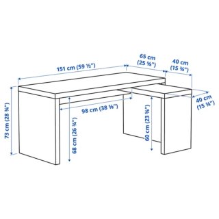 Mesa Malm Ikea Blanca