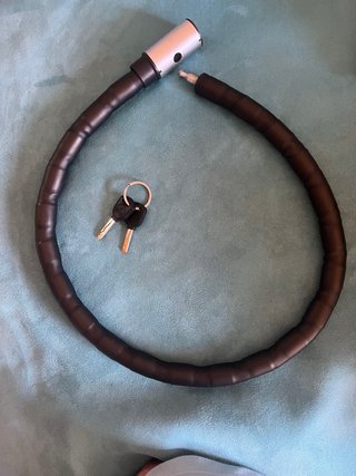 Candado de cable para bicicleta con 2 llaves
