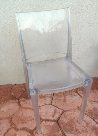 Silla moderna metacrilato transparente