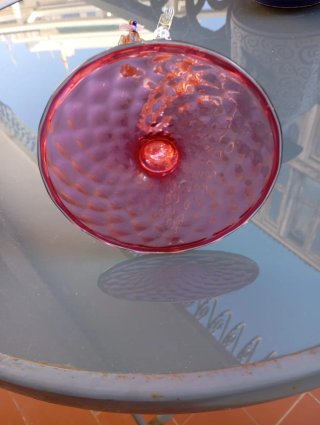 Escultura Bailarina Cristal Murano Roja
