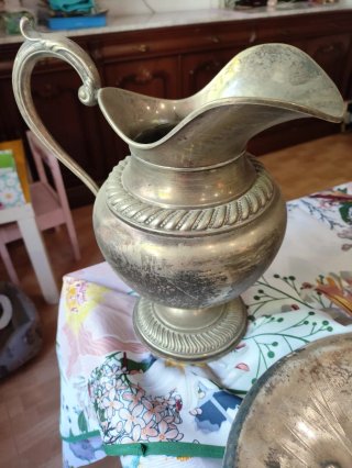 Jarra con baño de plata