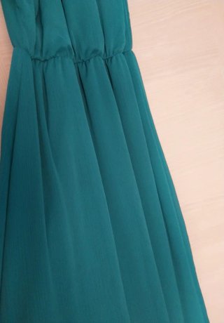 Vestido largo fiesta verde