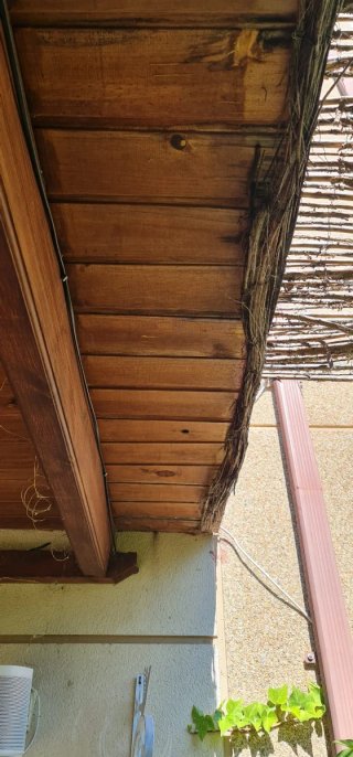 Porche de madera rústico