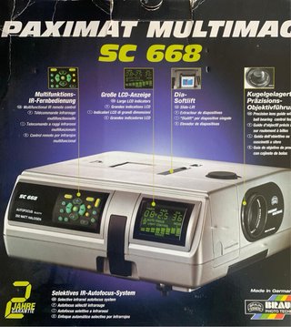 Proiettore Diapositive Braun Paximat MultimagSC668