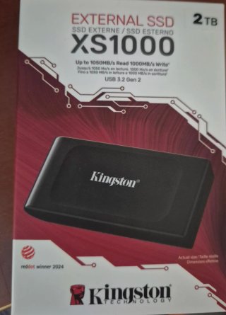 SSD Externo Kingston XS1000 2TB USB 3.2 Gen 2