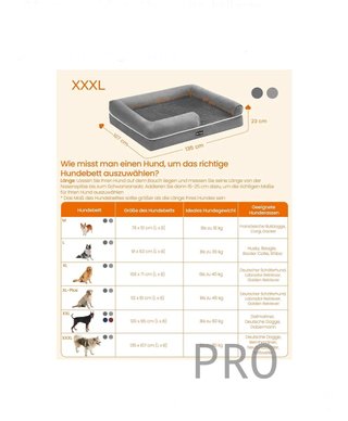 Cama ortopédica para perros XXXL