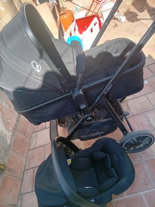 Silla de coche para bebé negra 3 en 1