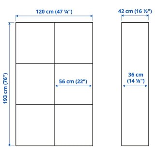 Mueble Besta Ikea Blanco, con vitrina de cristal