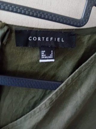 Mono Cortefiel verde con cinturón