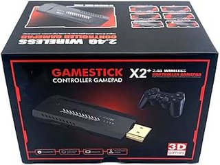 Consola Retro Game Stick X2 Negra/Gris
