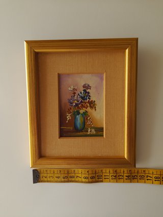Lote  4 cuadros pequeños decorativos. Buen estado