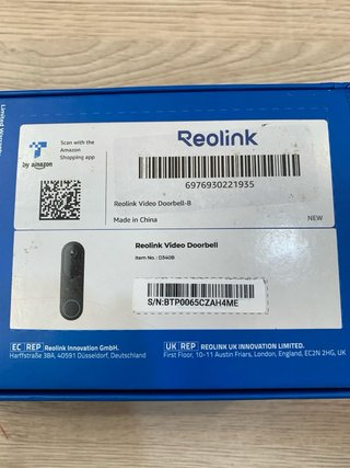 Timbre Exterior Inteligente Reolink 2K WiFi