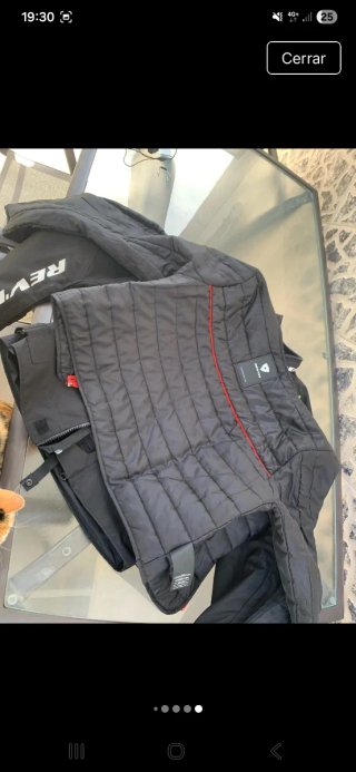 Chaqueta REV'IT! Negra con Detalles Verdes