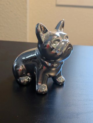Decoración de Perro Bulldog Francés en Cerámica