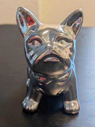 Decoración de Perro Bulldog Francés en Cerámica