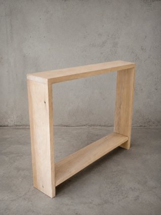 Recibidor de madera maciza de Roble rústico