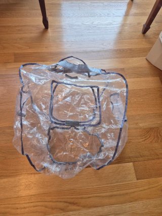 Plástico lluvia universal para silla de coche