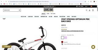 Bicicleta BMX Stay Strong Optimum PRK Blanca