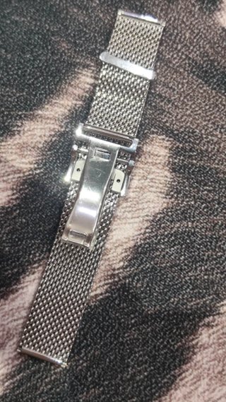 Correa IWC Milanesa 20mm Portofino Plata