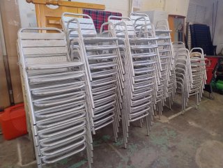 Sillas de aluminio para terraza