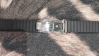Correa caucho SEIKO 20mm negra