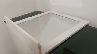 Espejo Tocador Blanco Madera y Cristal
